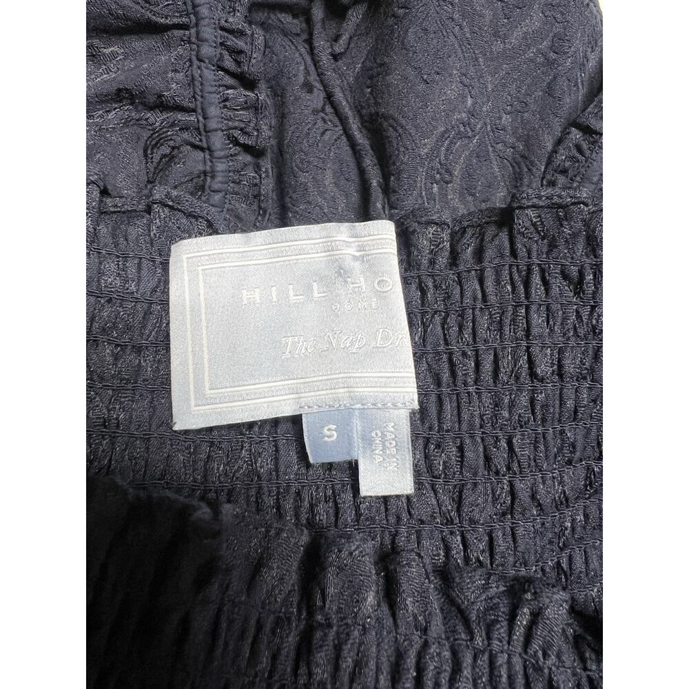 Hill House The Athena Nap Babydoll Dress Navy Blue Damask SZ Small - Picture 6 of 8
